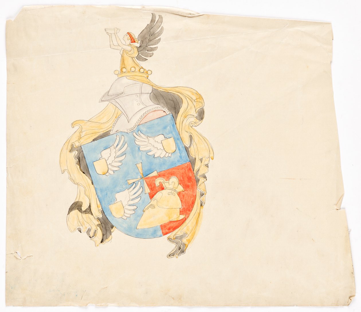 Design para um brasão de família de Franz von Matsch
