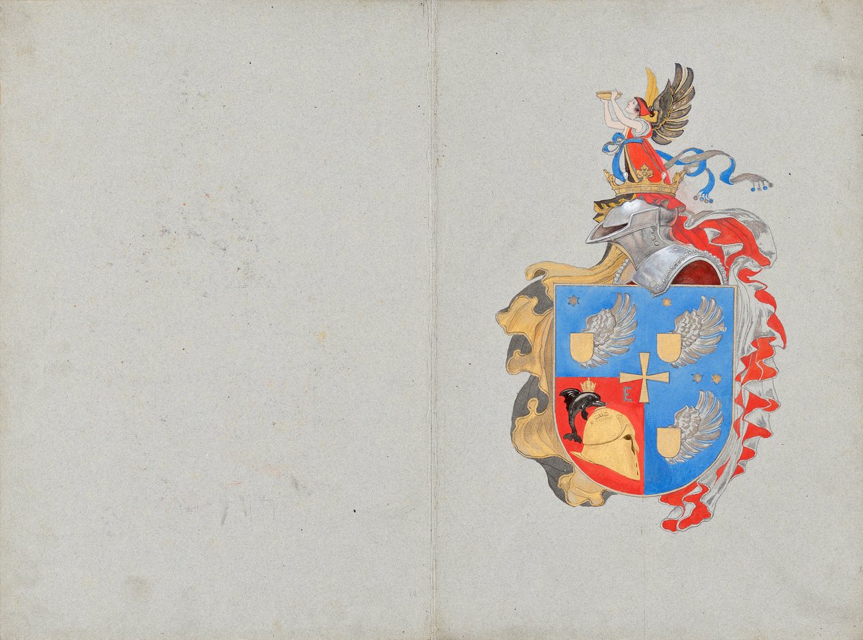 Design para um brasão de família de Franz von Matsch