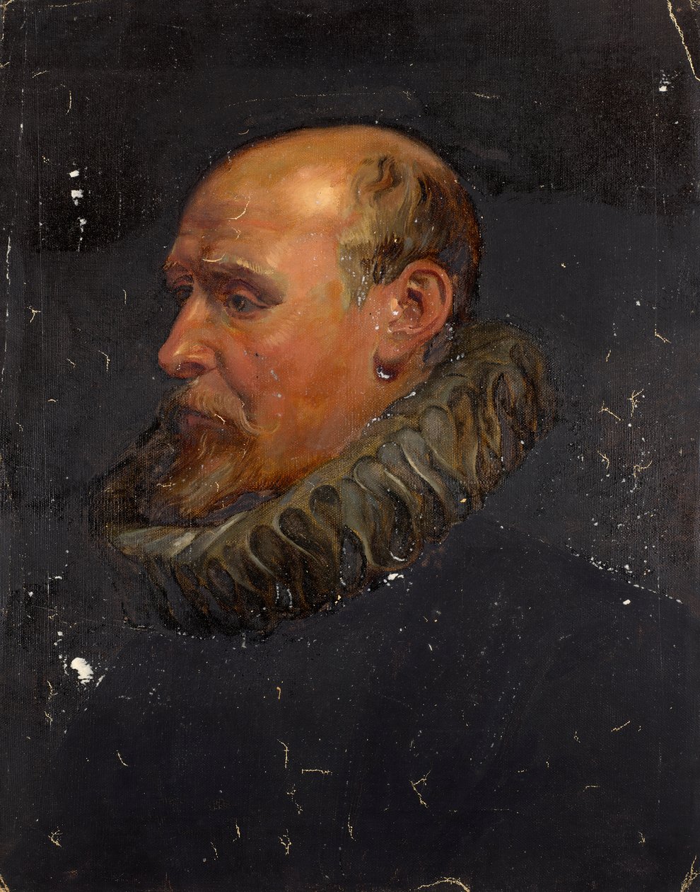 Retrato de um Cavalheiro com Braço de Pescoço de Franz von Matsch