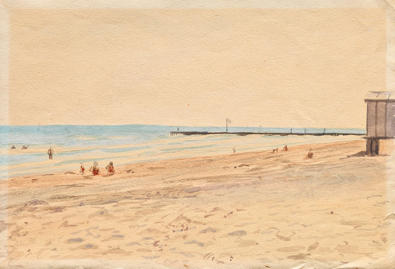 férias na praia de Franz von Matsch