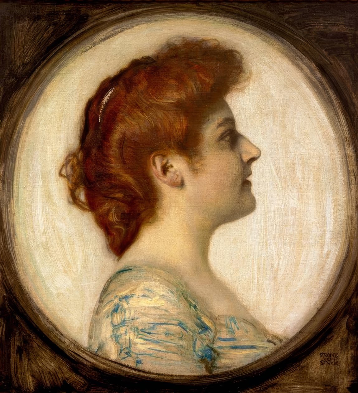 Retrato de uma senhora de Franz von Stuck