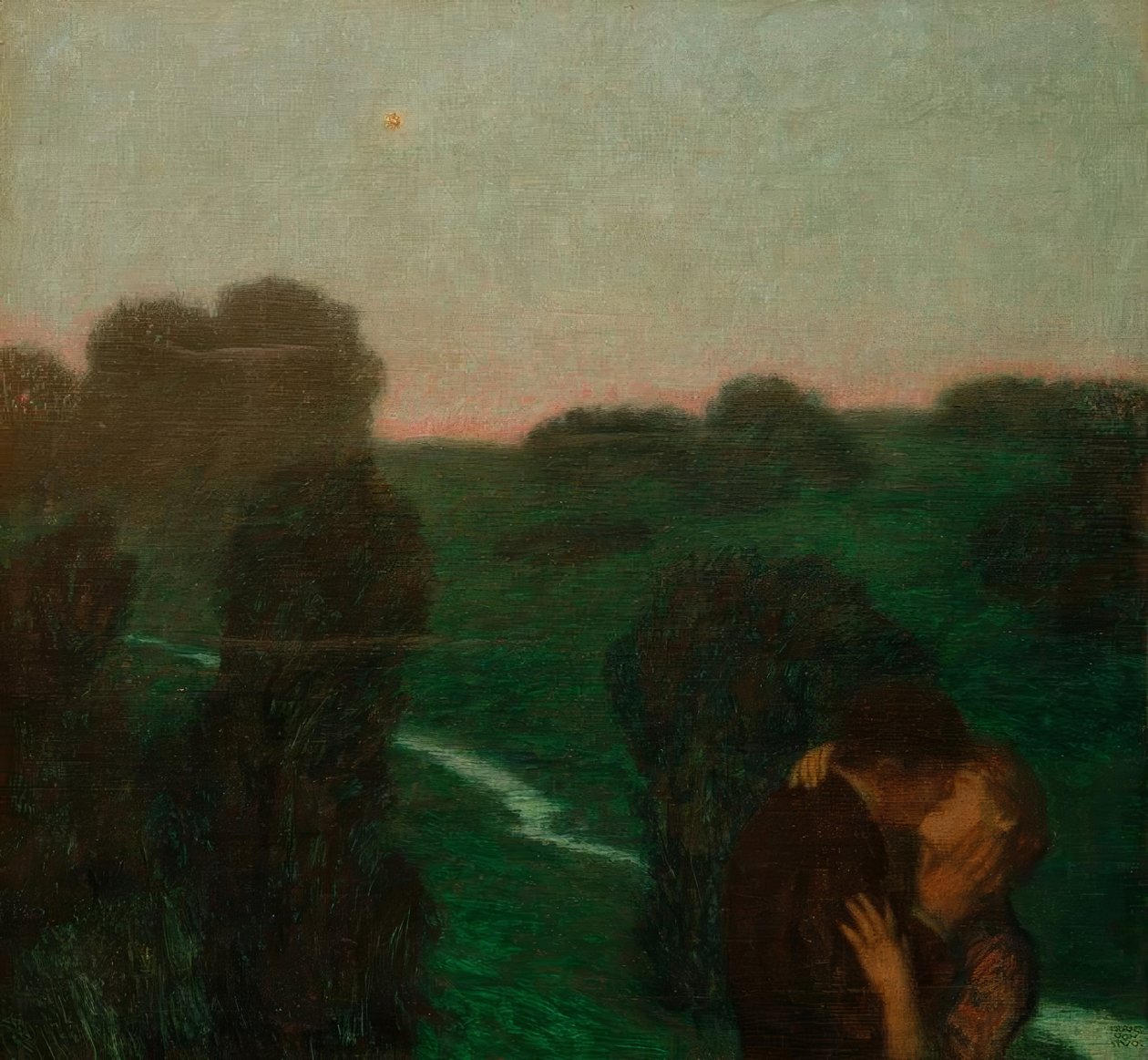 A estrela da noite de Franz von Stuck