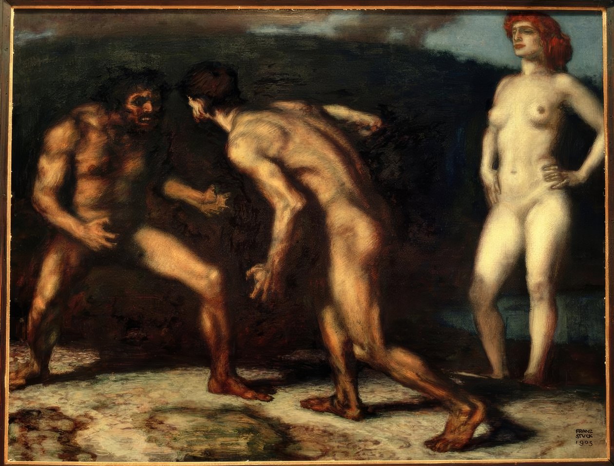 A luta pela esposa de Franz von Stuck