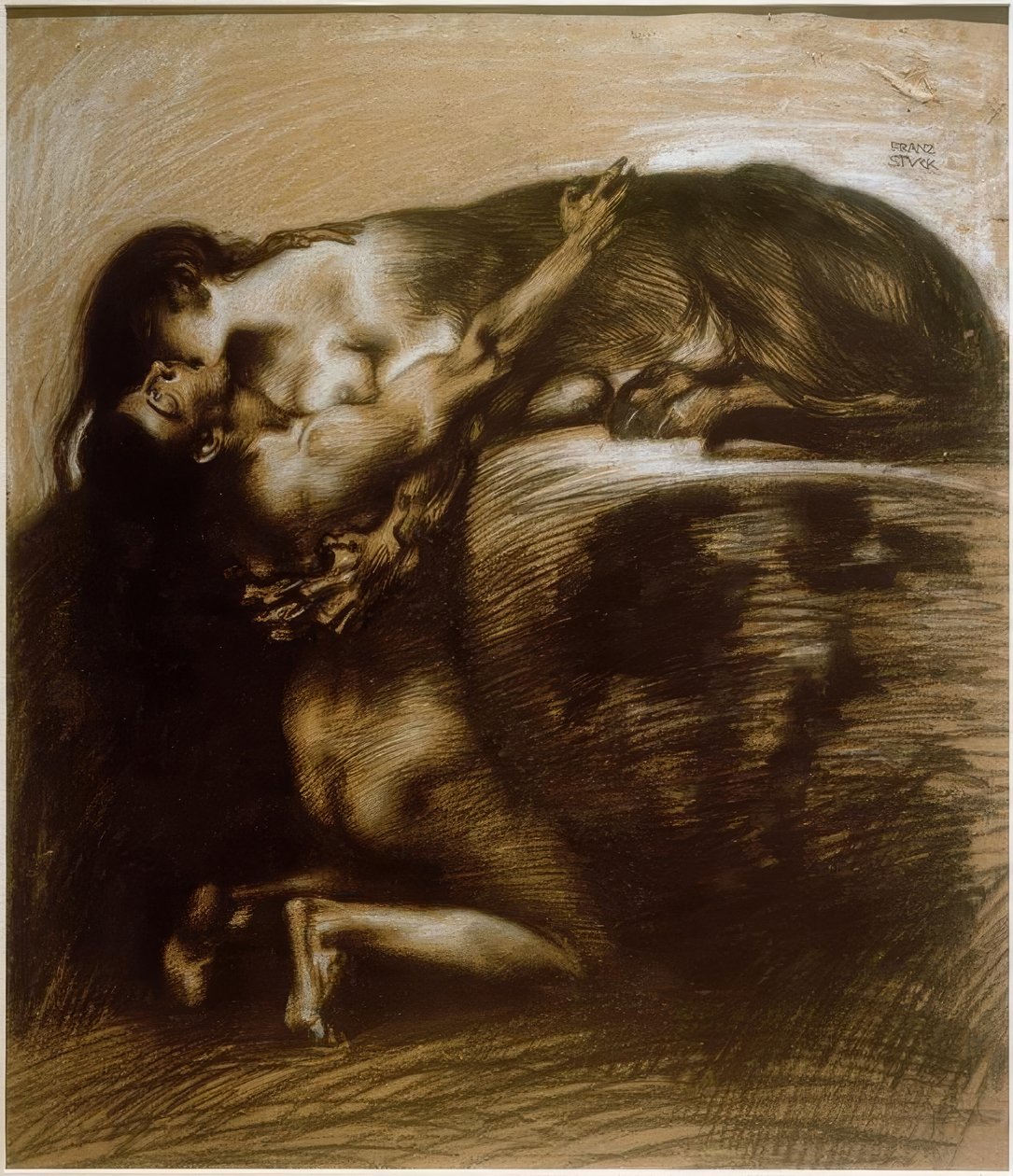 O beijo da esfinge de Franz von Stuck