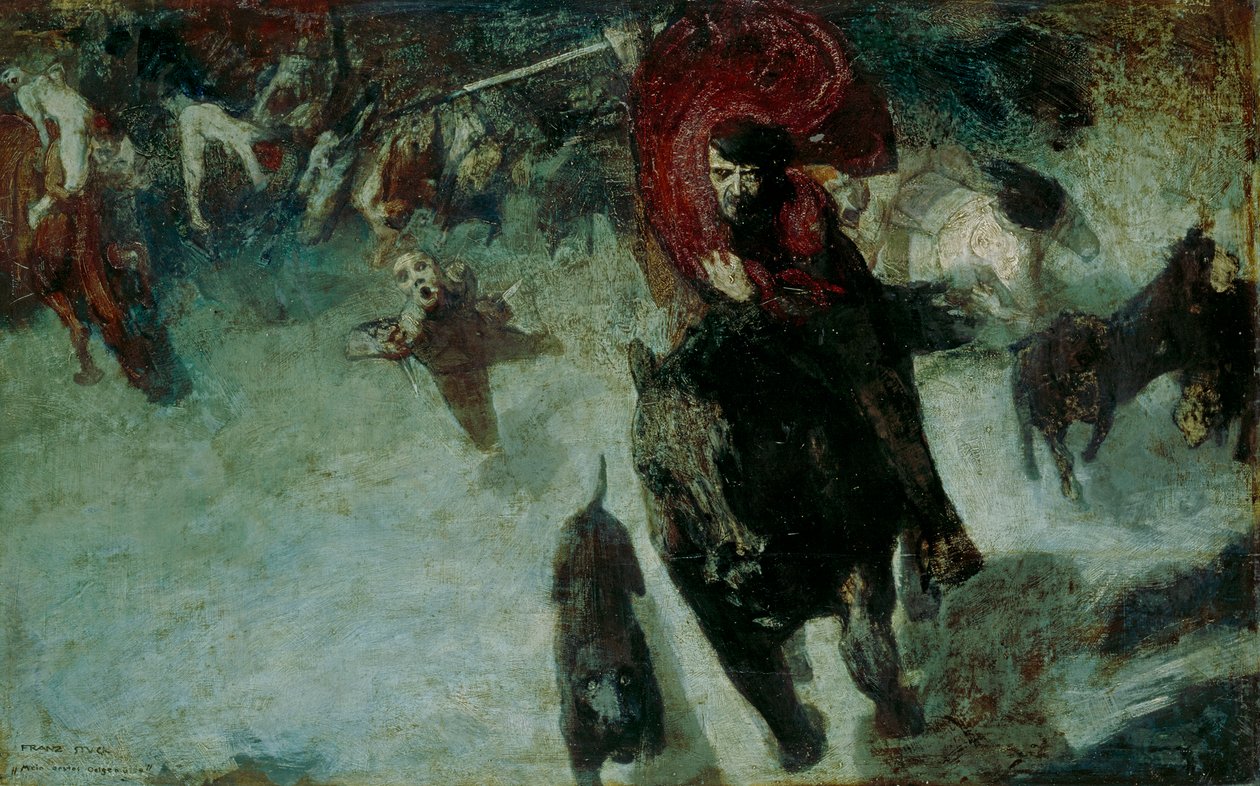 A caça selvagem de Franz von Stuck