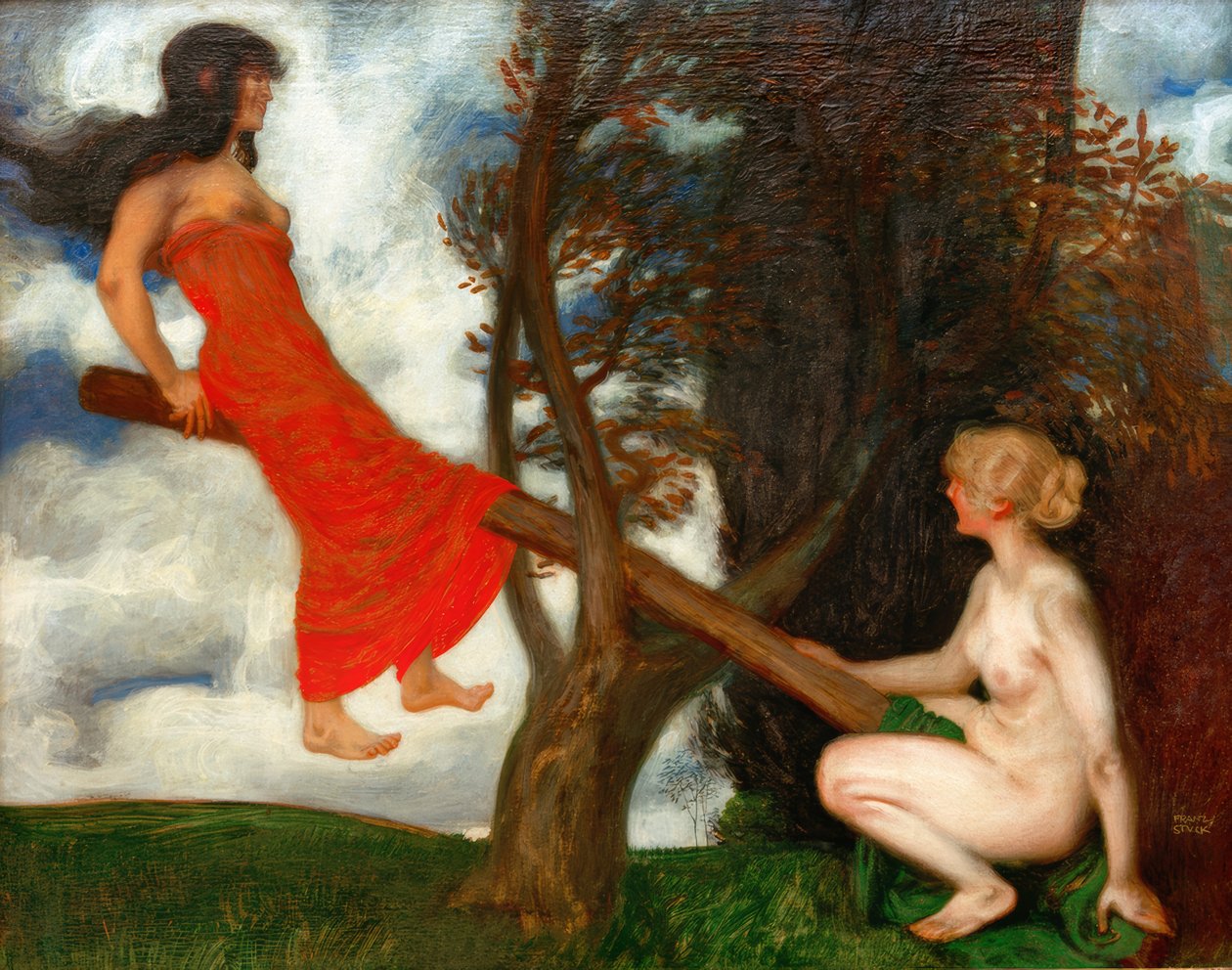 A gangorra de Franz von Stuck