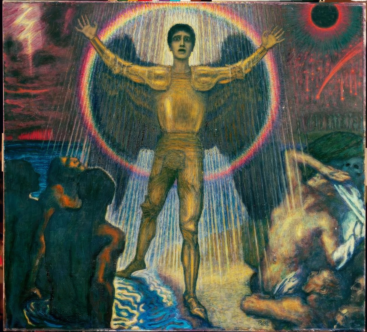 Franz von Stuck, O Anjo da Corte  Pintura, por volta de 1922 de Franz von Stuck