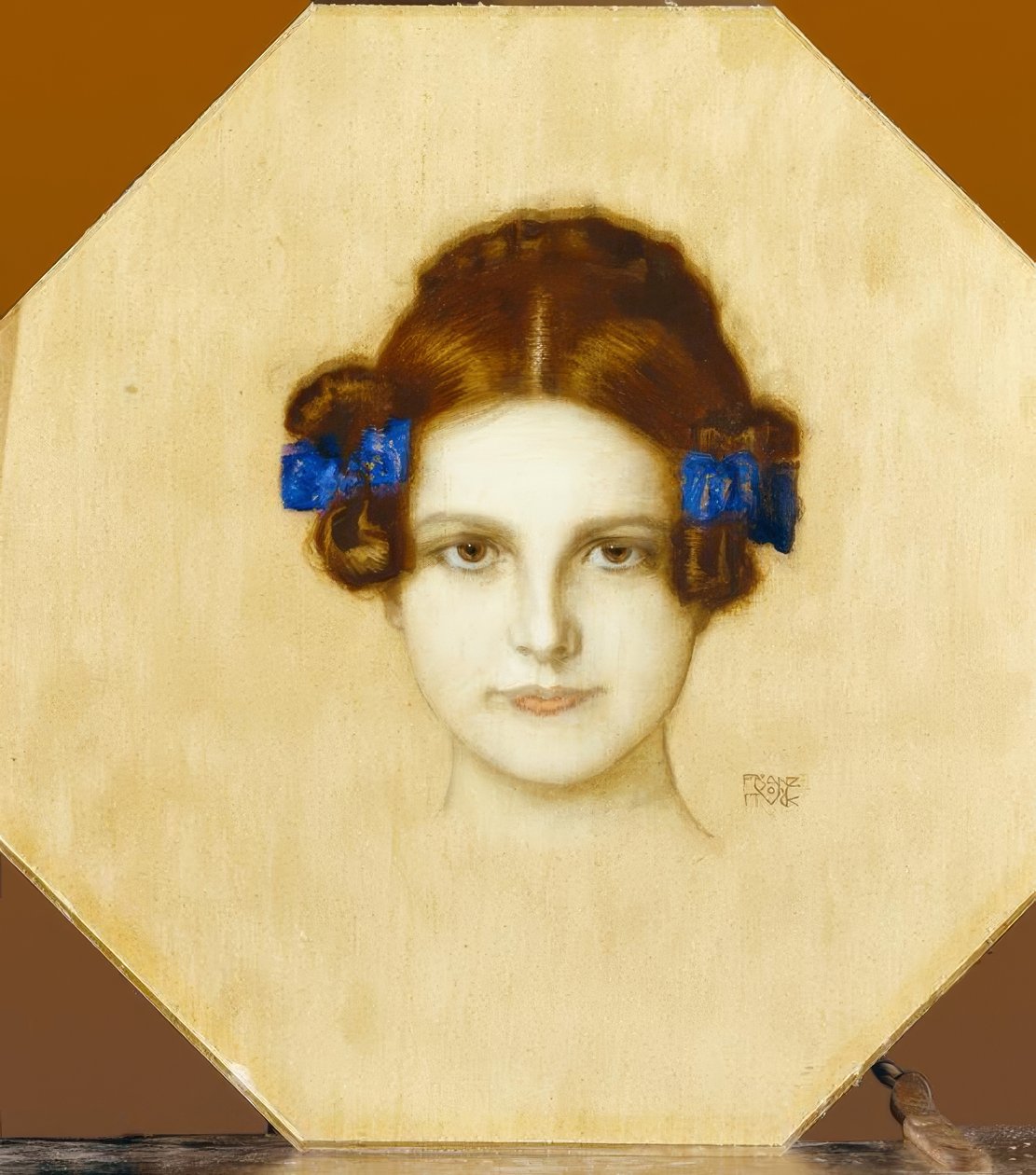 Franz von Stuck, Mary com laços azuis de Franz von Stuck