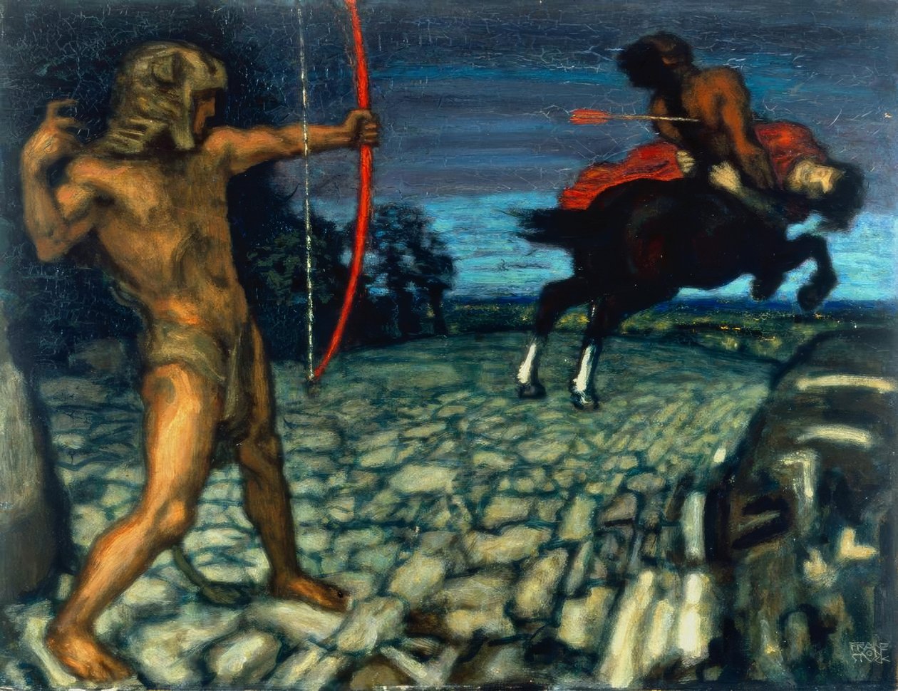 Hércules e Nessos de Franz von Stuck