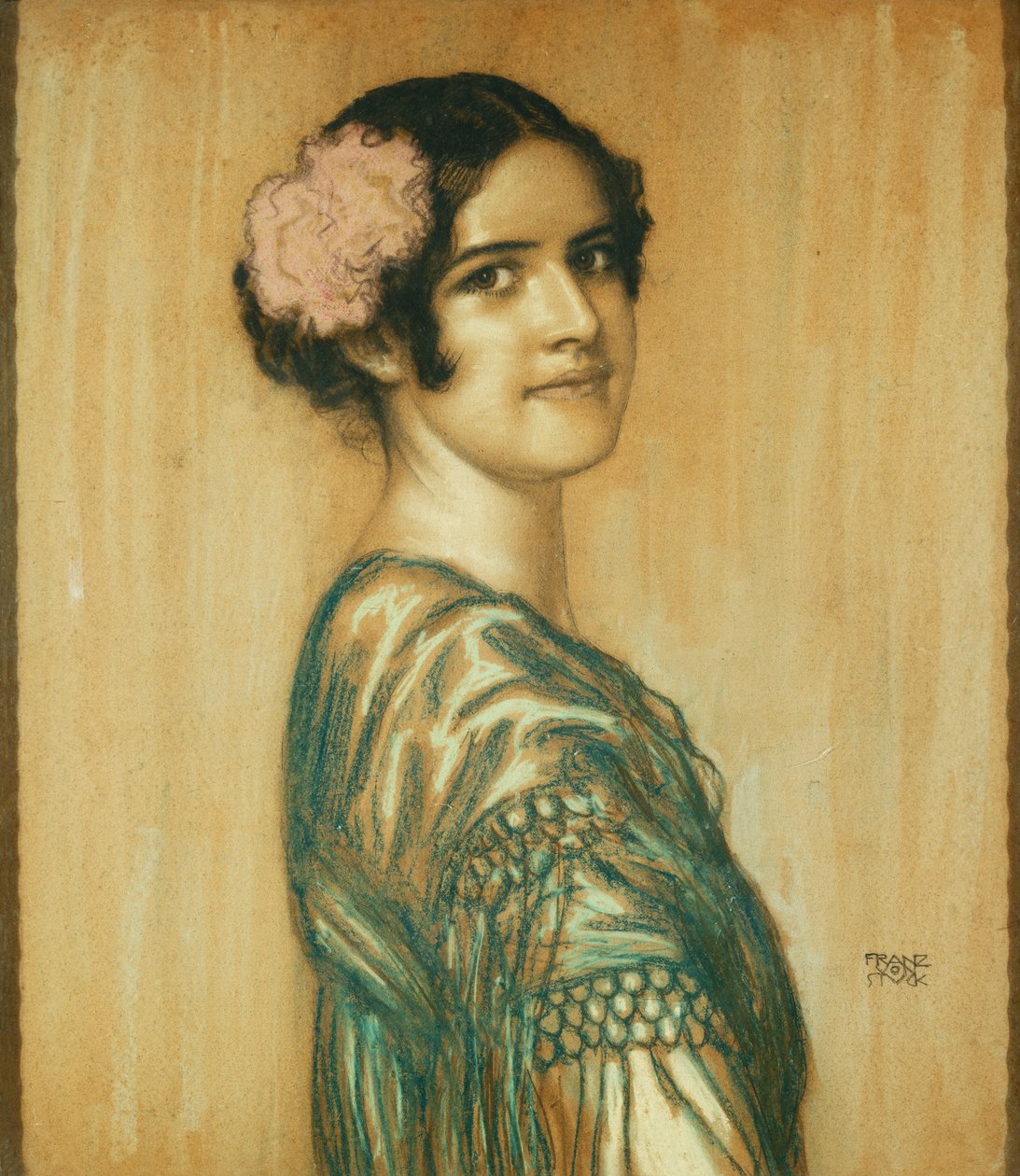 Retrato de Maria, a Filha do Artista, como uma Dama Espanhola, de Franz von Stuck