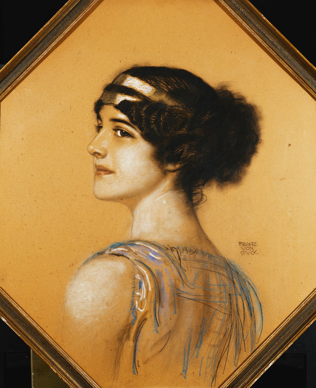 Retrato da filha do artista, Mary, de Franz von Stuck