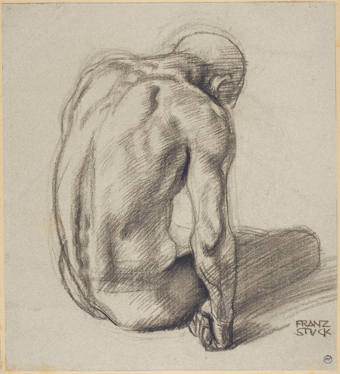 Homem sentado de Franz von Stuck