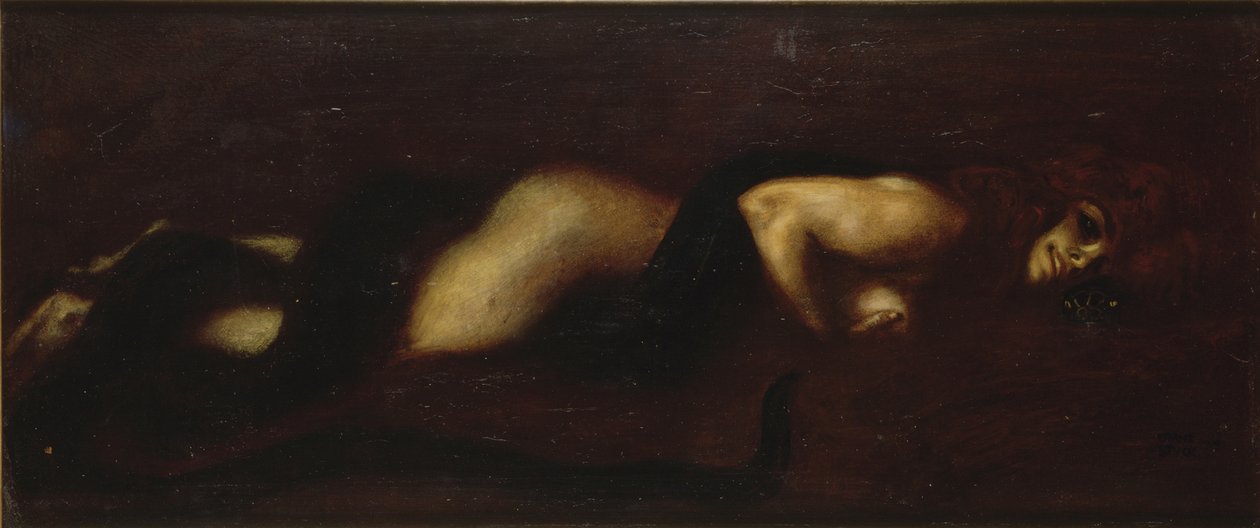 O pecado, 1899 de Franz von Stuck