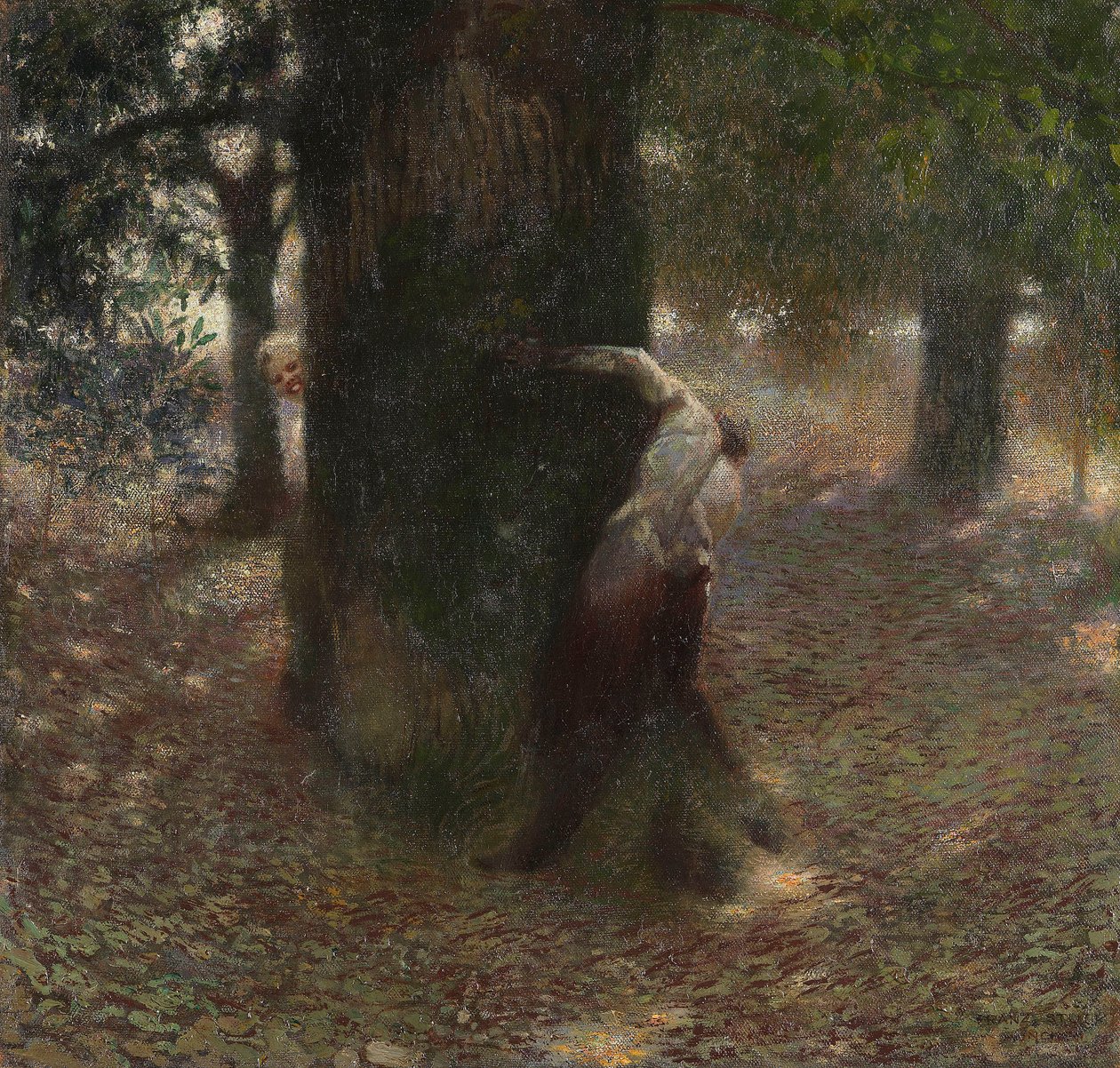 A provocação, 1889. de Franz von Stuck
