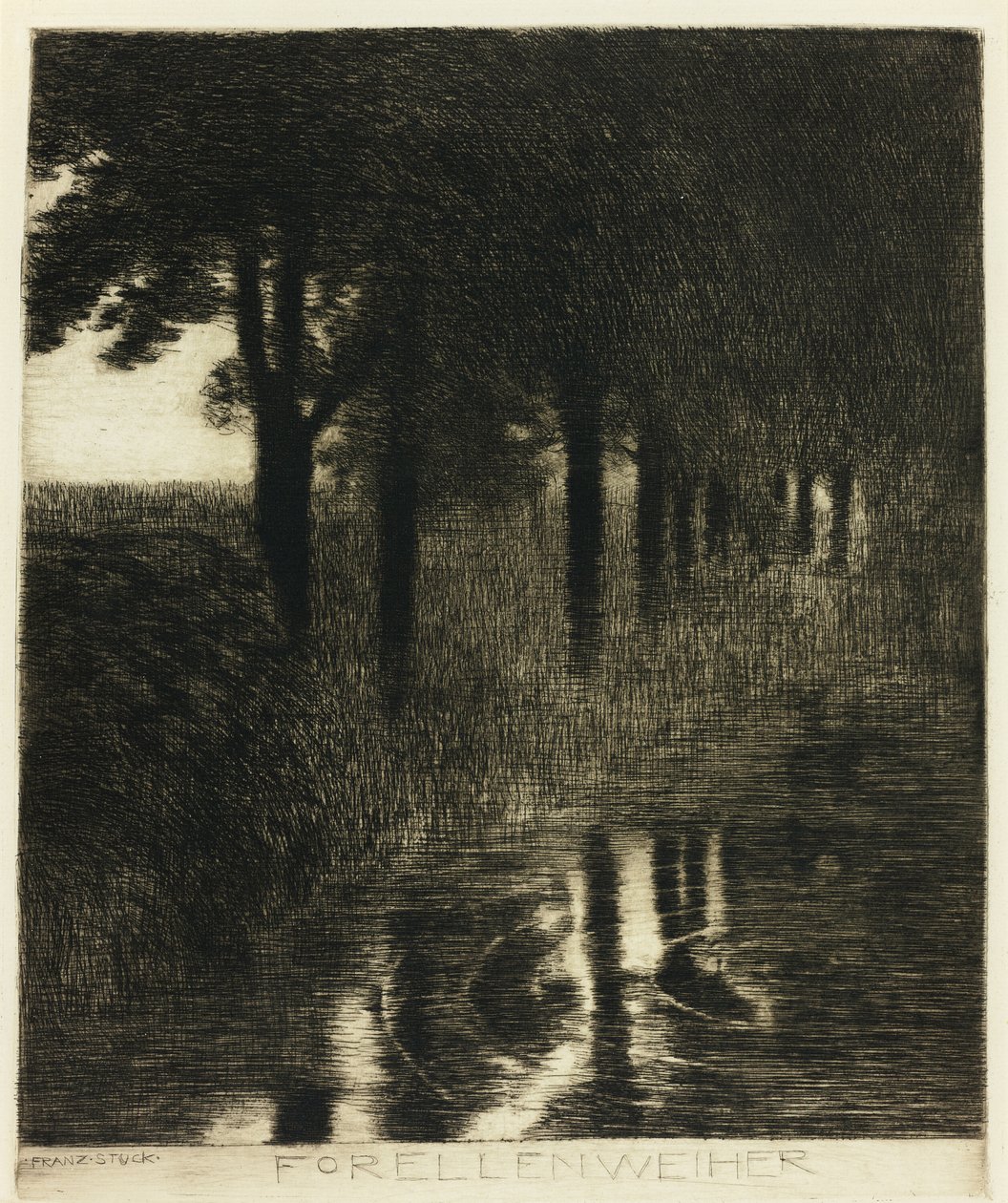 A piscina de trutas de Franz von Stuck
