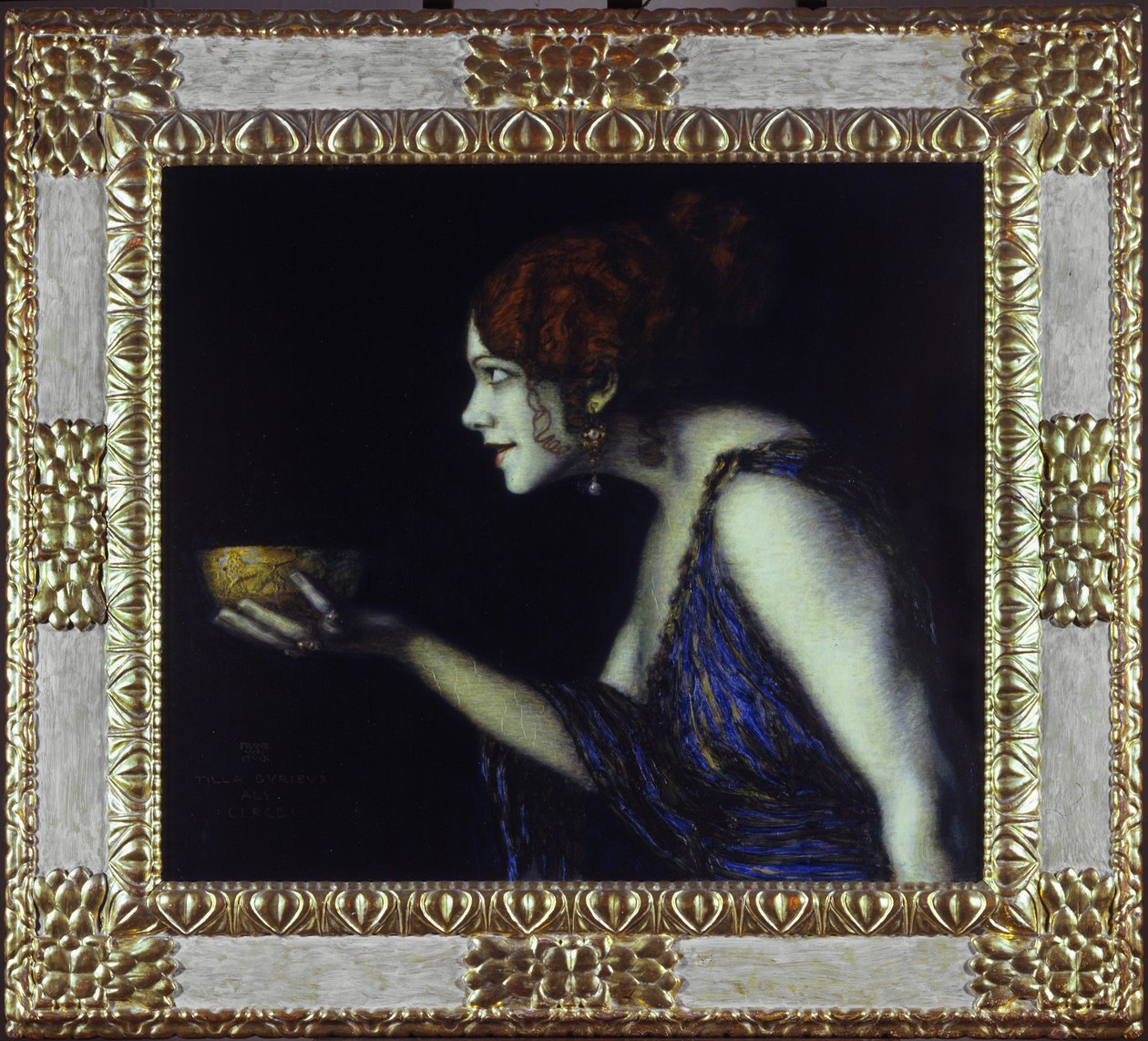 Tilla Durieux no papel de Circe de Franz von Stuck
