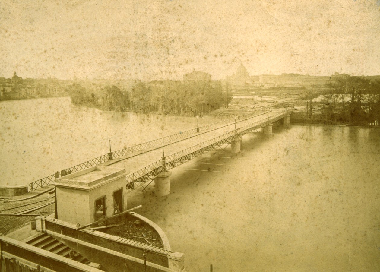 O Porto di Ripetta durante a inundação de 1878, 1878 de Fratelli D