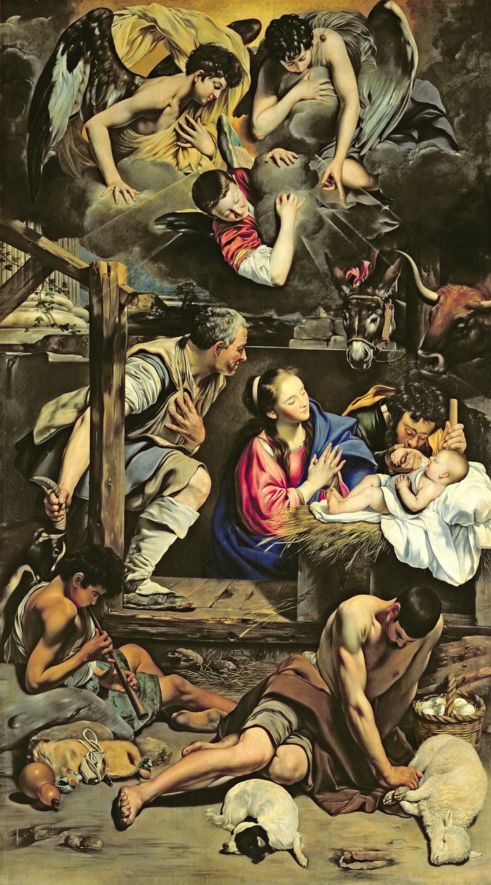A adoração dos pastores, 1612 de Juan Bautista Maíno