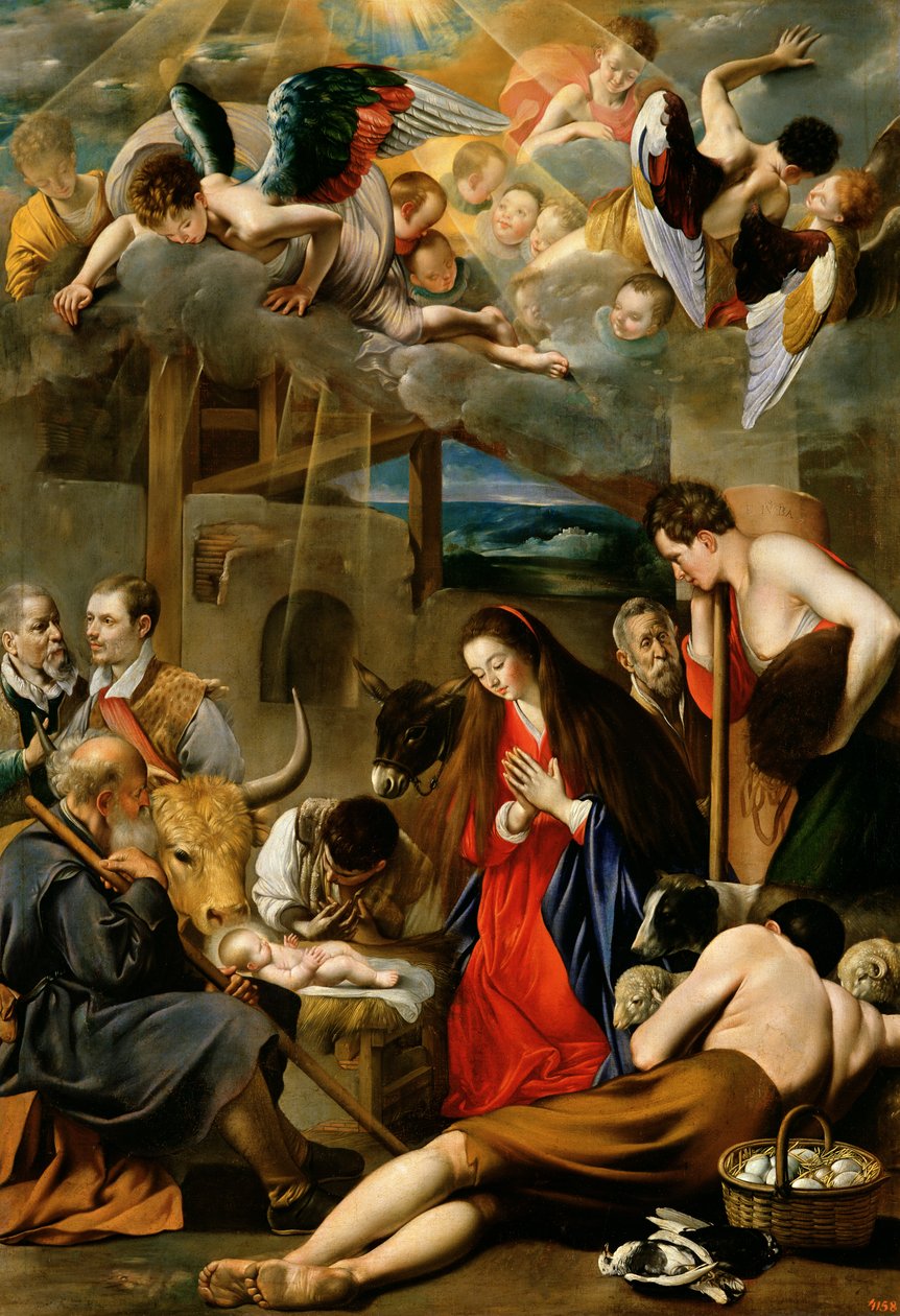 A adoração dos pastores, c.1613 de Juan Bautista Maíno