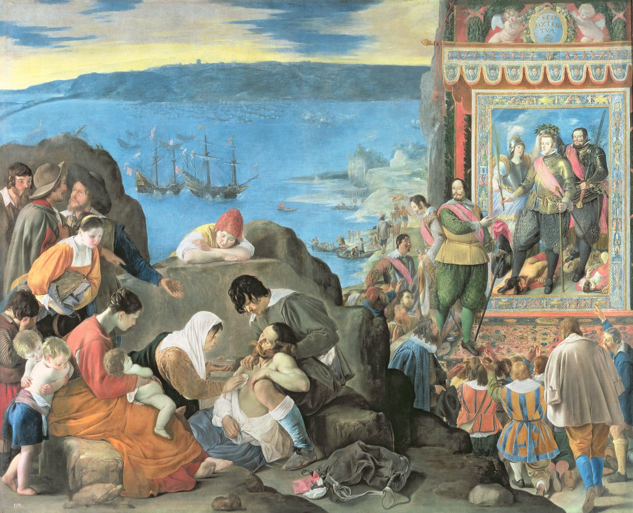 A Recuperação da Baía de San Salvador, Brasil, c.1634-35 de Juan Bautista Maíno