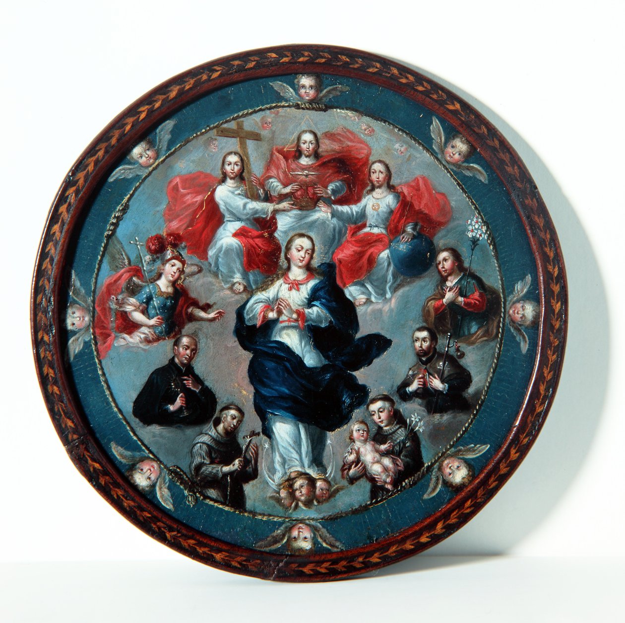 Escudo das freiras (óleo no cobre) de Fray Miguel de Herrera
