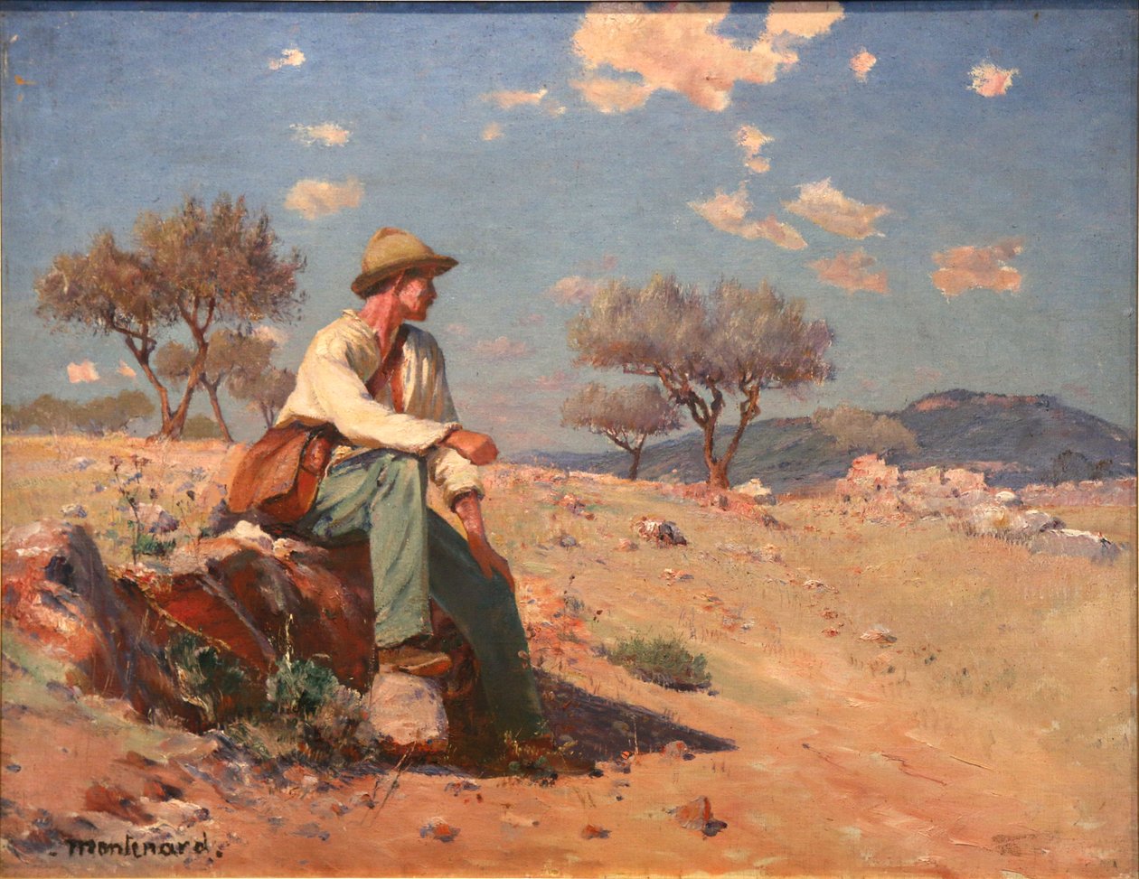 Camponês na zona rural de Besse de Frederic Montenard
