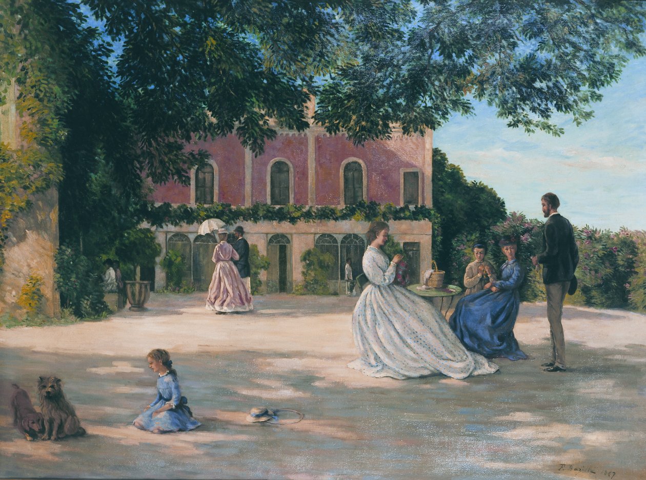 Francês: La Terrasse de Méric de Frédéric Bazille