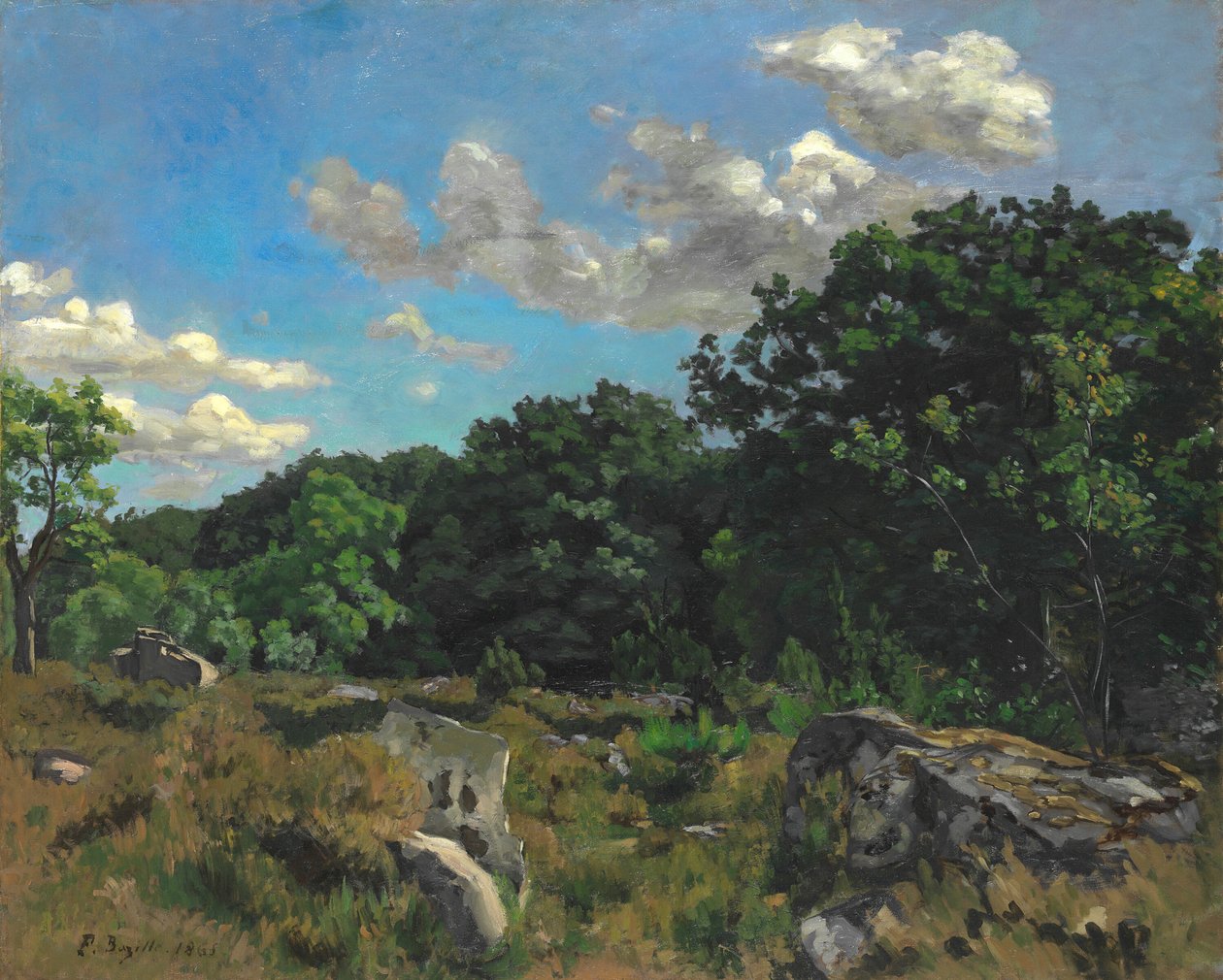 Paisagem em Chailly, 1865. de Frédéric Bazille