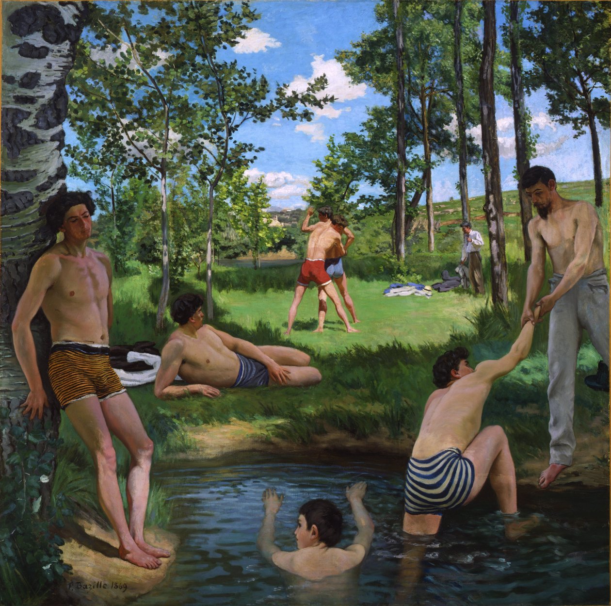 Cena de verão de Frédéric Bazille