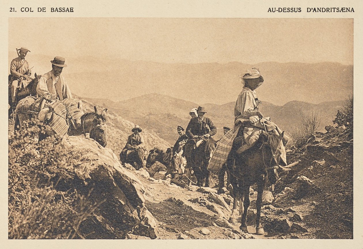 Passo de Bassæ. Acima de Andritsæna de Frédéric Boissonnas