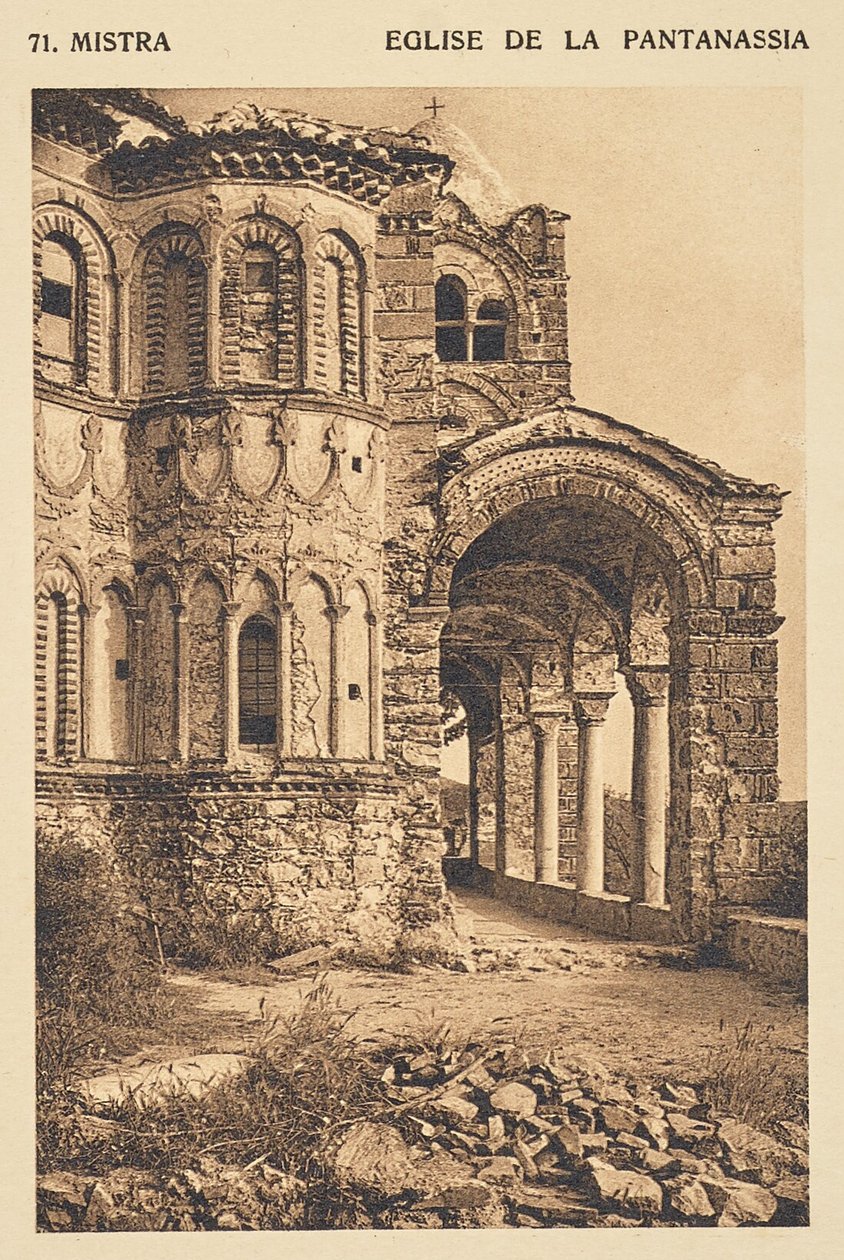 Mistra. Igreja da Pantanásia de Frédéric Boissonnas