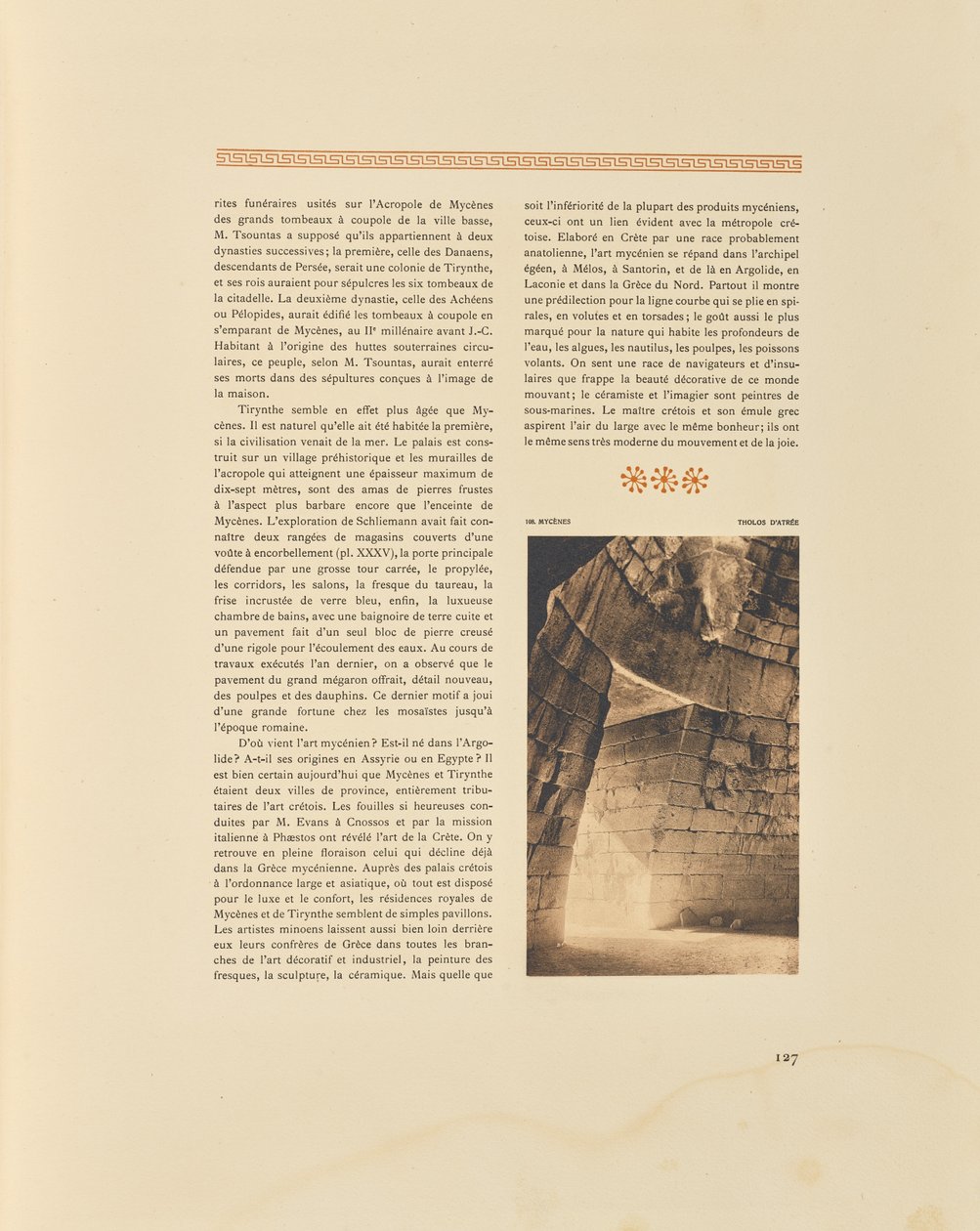 Micenas. Tholos de Atreu de Frédéric Boissonnas