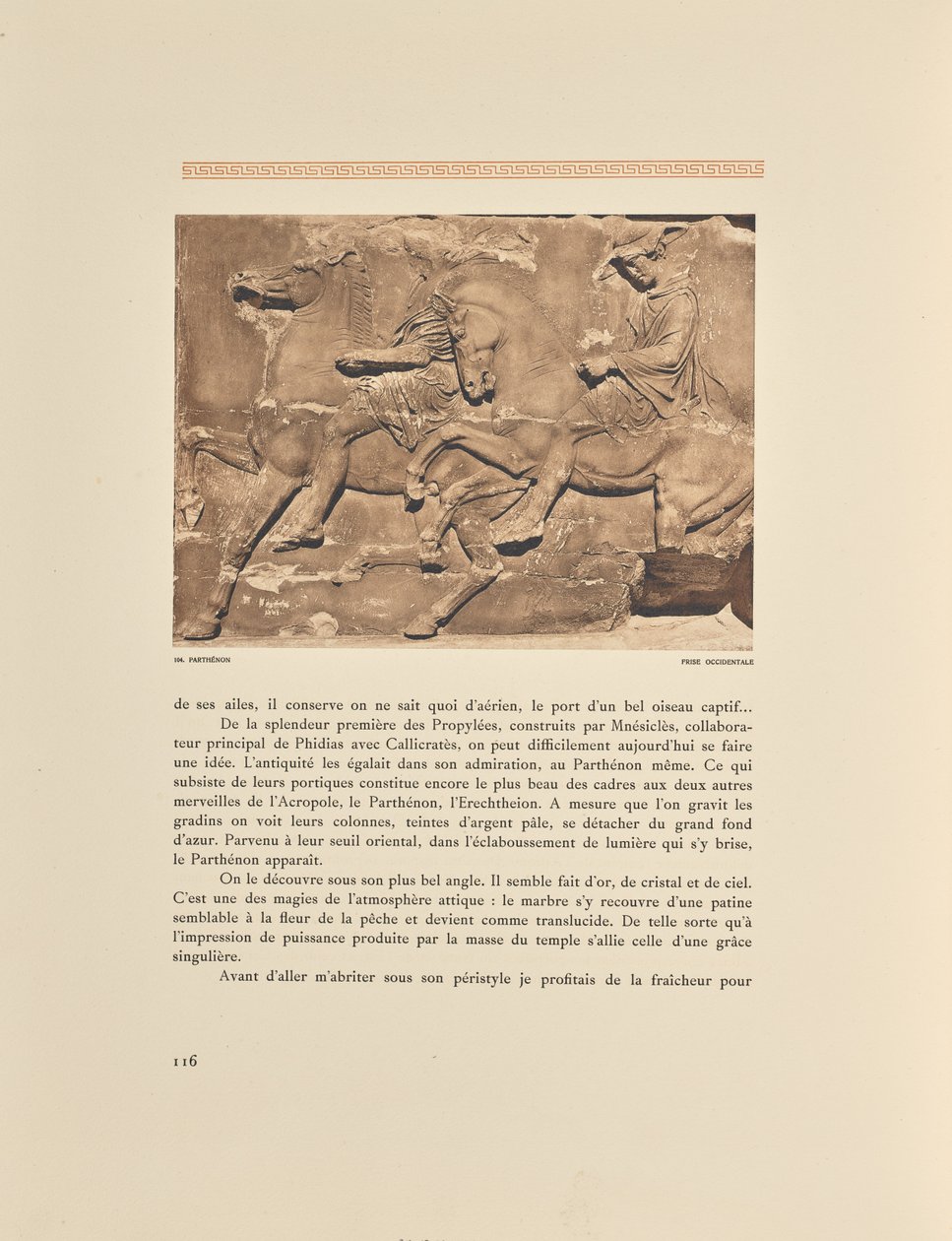 Partenon. Friso ocidental de Frédéric Boissonnas