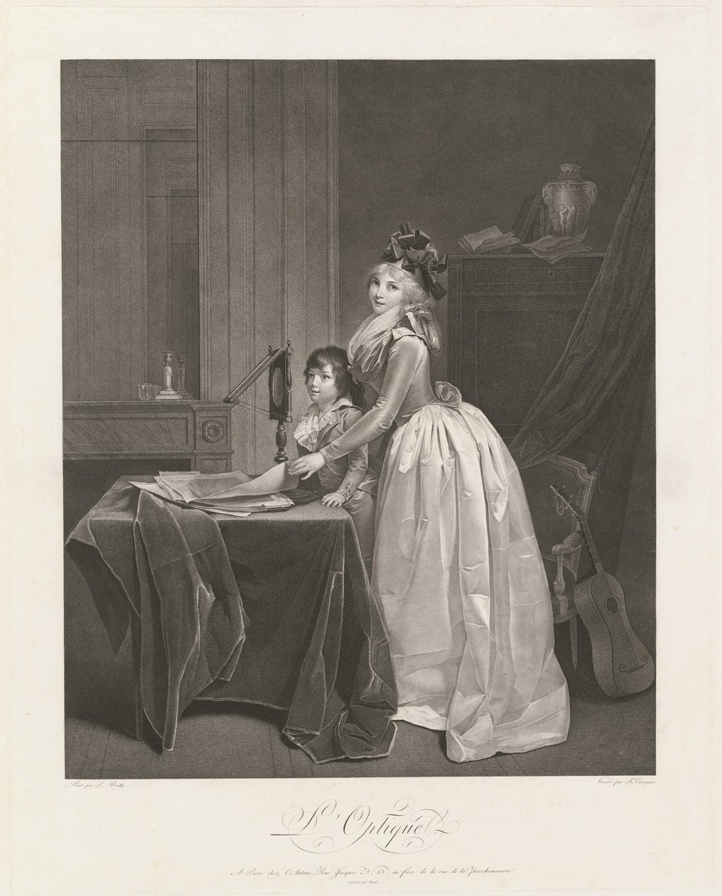 O Visualizador Óptico de Frédéric Cazenave, after Louis Léopold Boilly