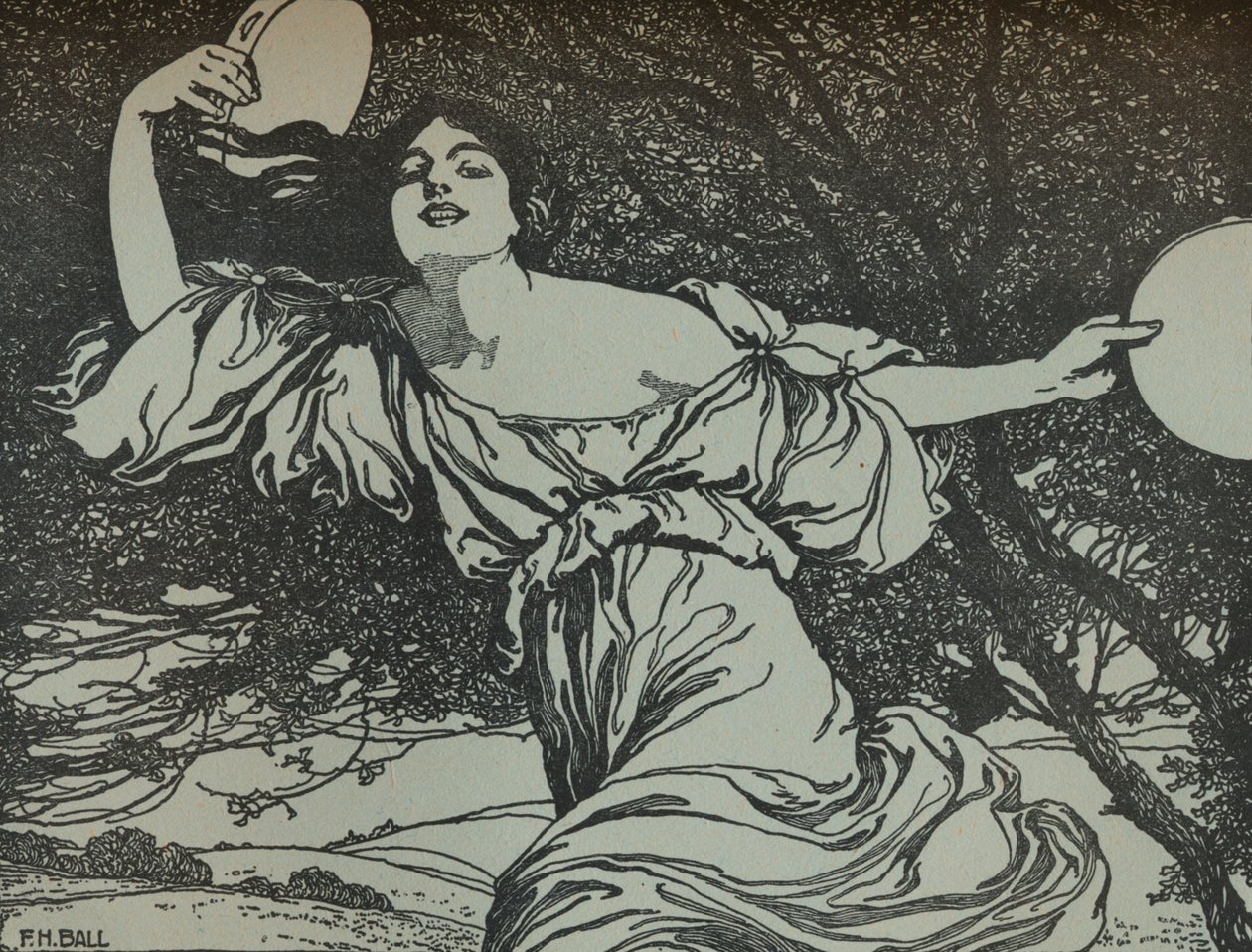 Bacchante, século c20th 1914-1915 de Fred Hammersley Ball