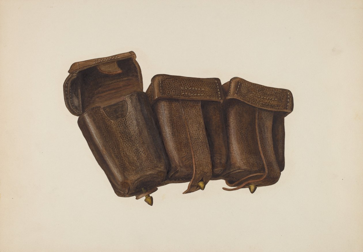 Estojo de cartucho de couro de Fred Hassebrock