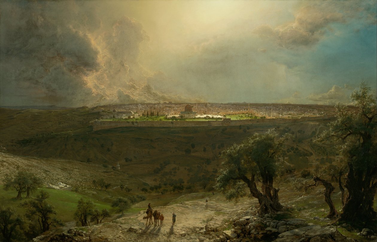 Jerusalém do Monte das Oliveiras de Frederic Edwin Church