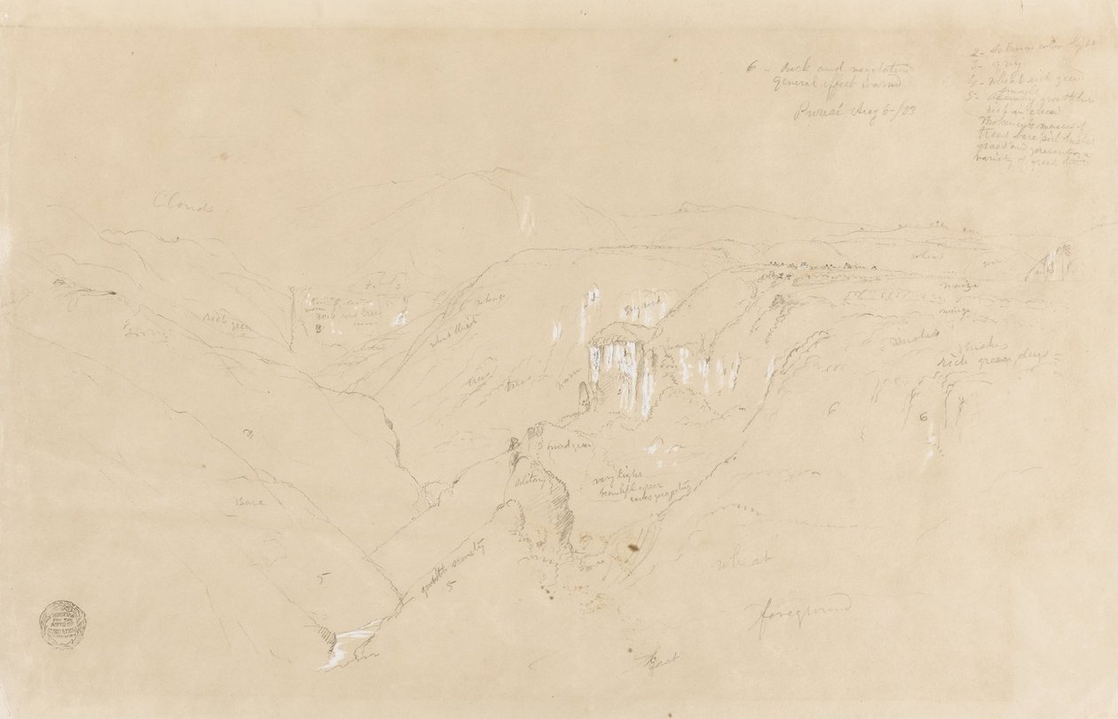 Paisagem, com, monte, Purese, colômbia de Frederic Edwin Church