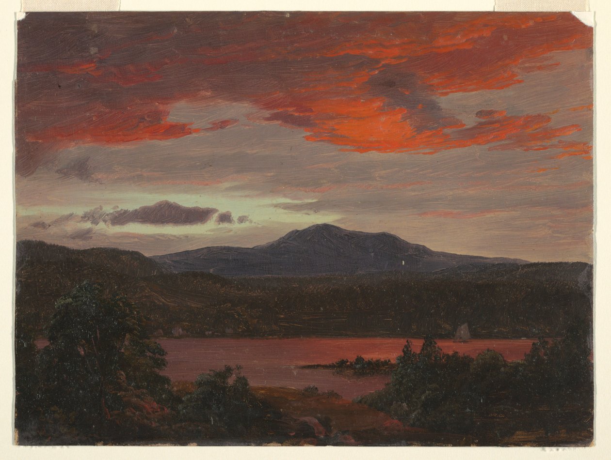 Monte Katahdin do Lago Katahdin de Frederic Edwin Church