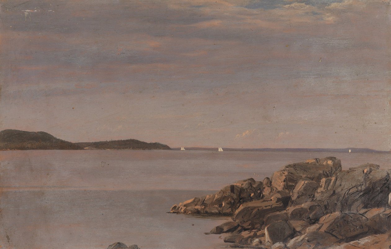Mt. Ilha Deserta, Costa do Maine de Frederic Edwin Church
