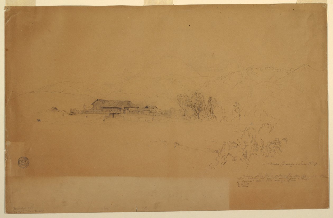 Perto de Guanojo, Equador de Frederic Edwin Church