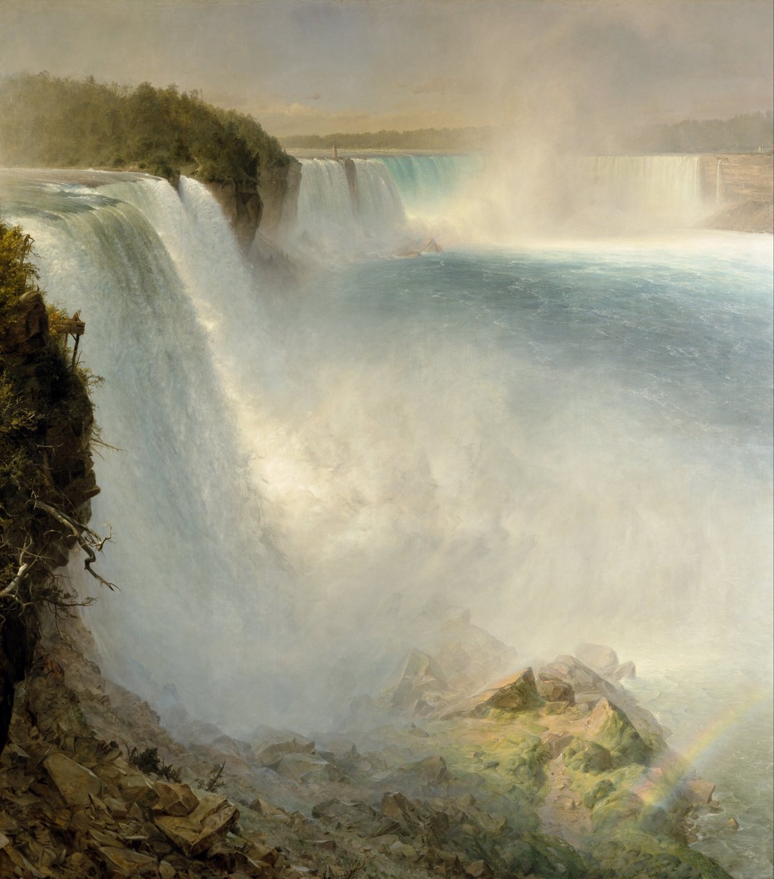 Cataratas do Niágara, do lado americano de Frederic Edwin Church