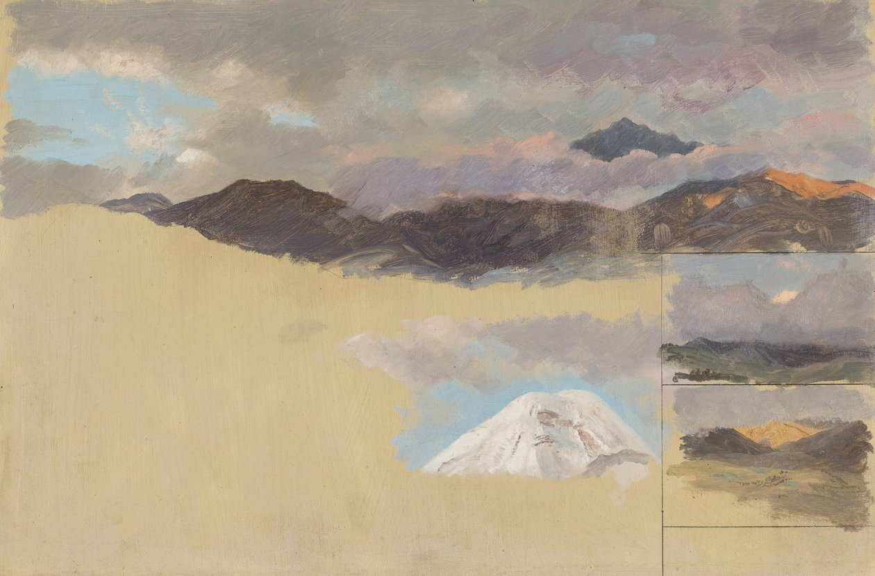Estudos do Monte Chimborazo, Equador de Frederic Edwin Church