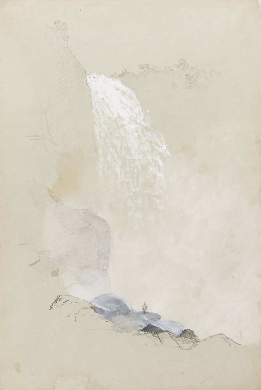 Estudo das Cataratas de Tequendama perto de Bogotá, Colômbia de Frederic Edwin Church