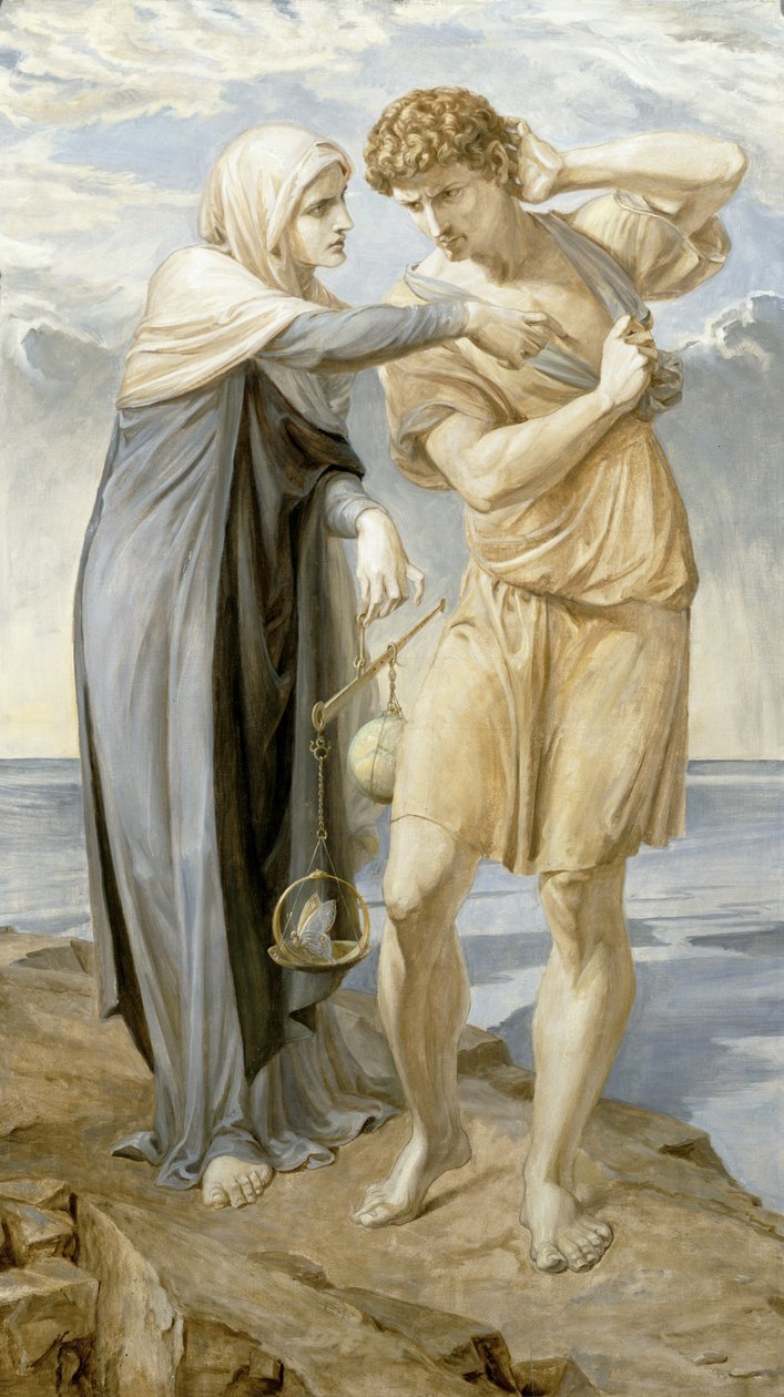 O homem remonta ao Apelo da Consciência, 1910 de Frederic James Shields