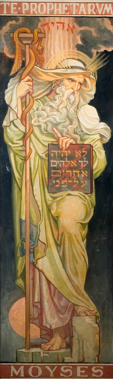 Profetas do Antigo Testamento: Moisés, c.1910 de Frederic James Shields