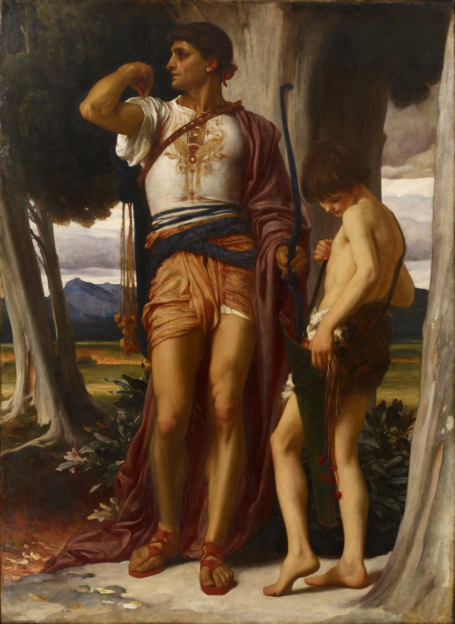 O Sinal de Jônatas para Davi, c.1868 de Frederic Leighton