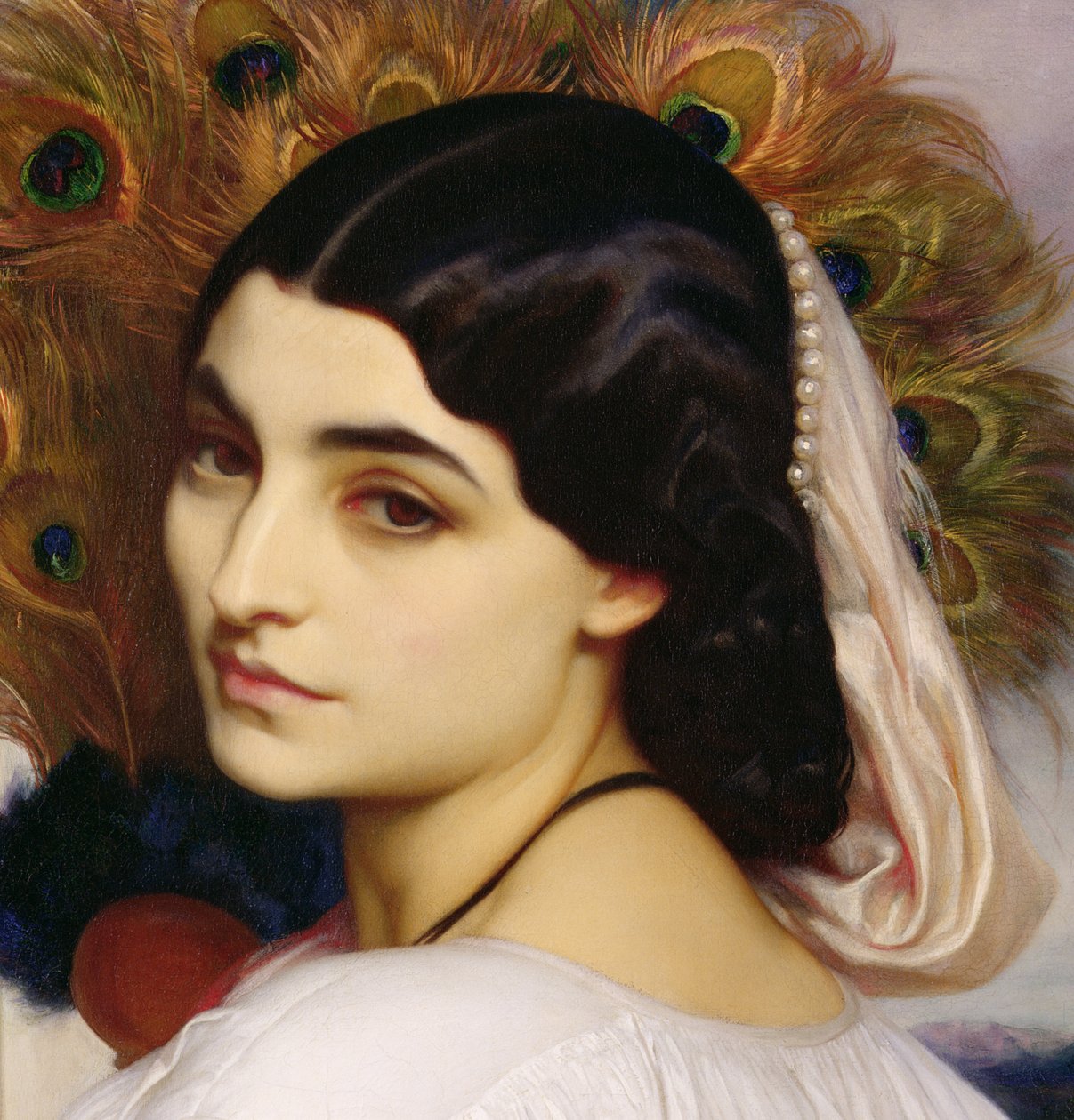Pavonia, 1859 óleo sobre tela detalhe de 64816 de Frederic Leighton