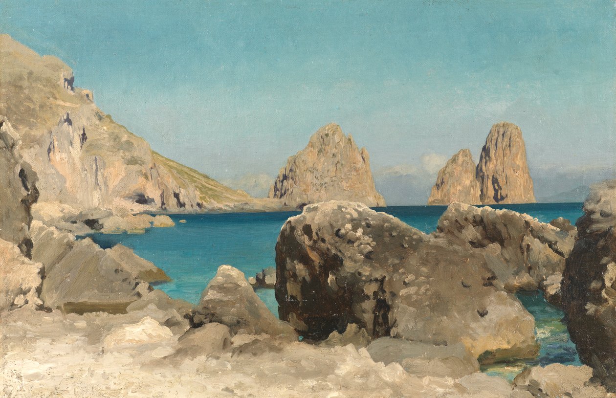 Rochas das Sereias, Capri, c.1860s de Frederic Leighton