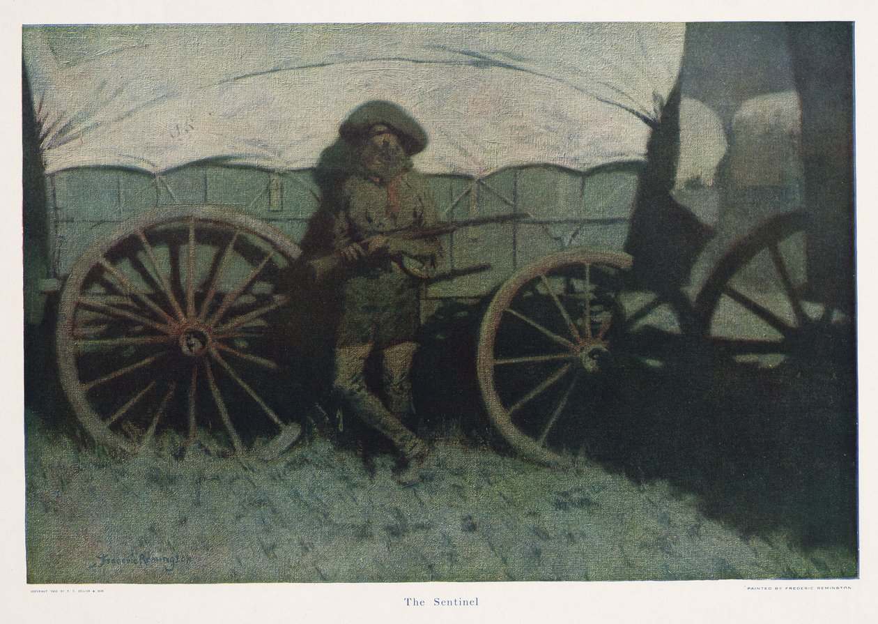 O Sentinela, pub. 1909 de Frederic Remington